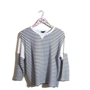 Theory Sotiya Striped pullover sweater Size Large
